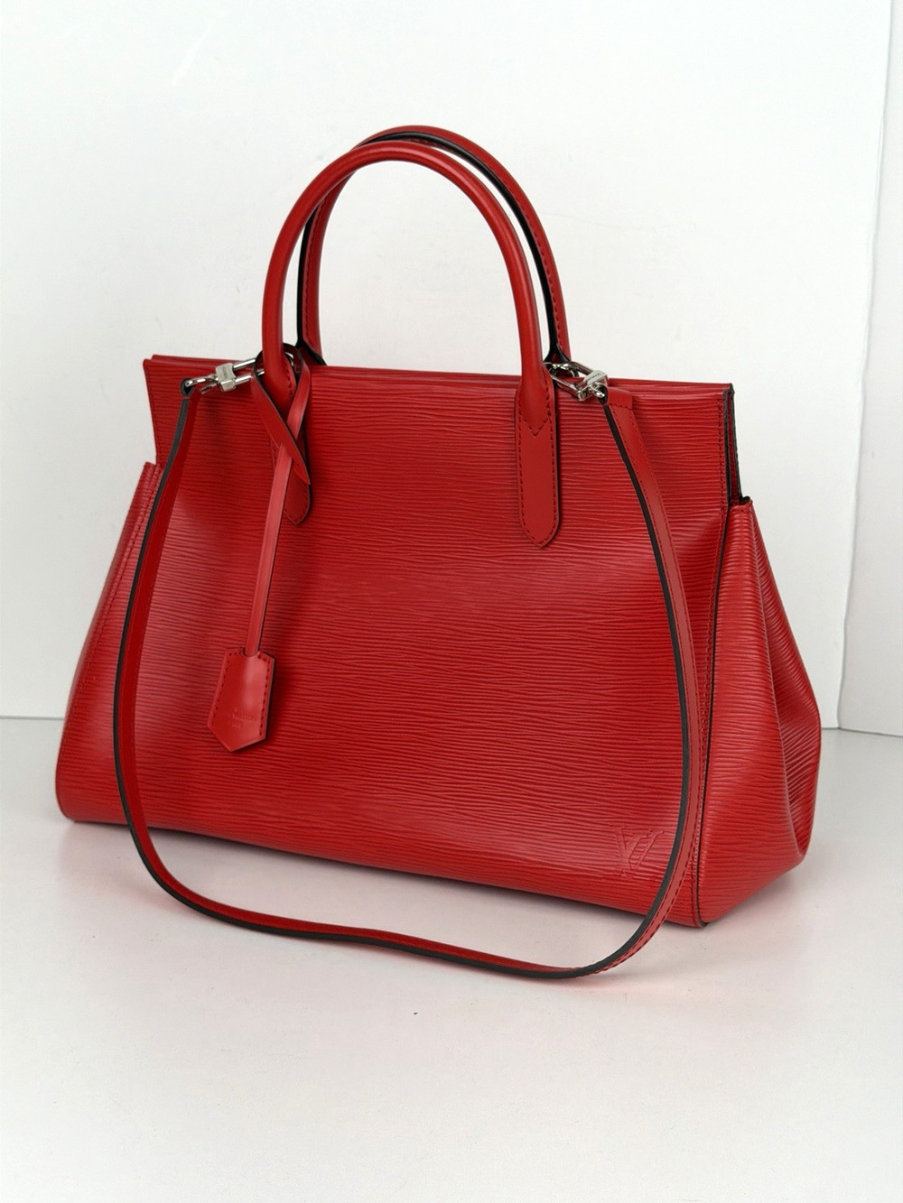 Louis Vuitton Marly Shoulder Bag MM in Red Coquelicot Epi Leather 2014 S07